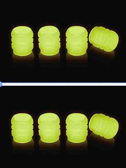 Fluorescent Valve Caps for Cars & Motorcycles