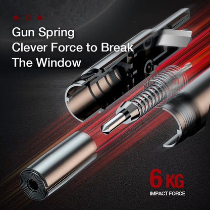 2 in 1 Car Emergency Hammer Life-Saving Auto Windows Glass Breaker Seat Belt Cutter Escape Car Emergency Tool for Safety