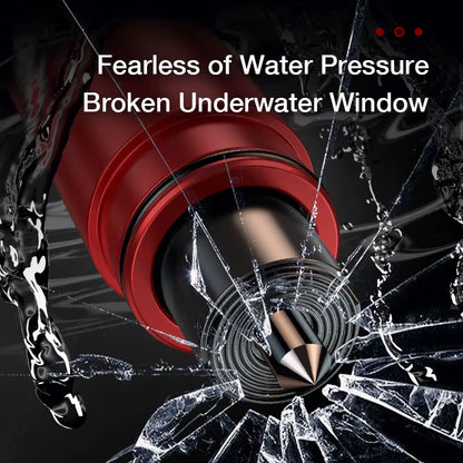 2 in 1 Car Emergency Hammer Life-Saving Auto Windows Glass Breaker Seat Belt Cutter Escape Car Emergency Tool for Safety