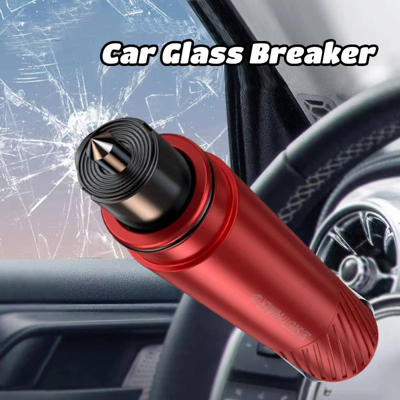 2 in 1 Car Emergency Hammer Life-Saving Auto Windows Glass Breaker Seat Belt Cutter Escape Car Emergency Tool for Safety
